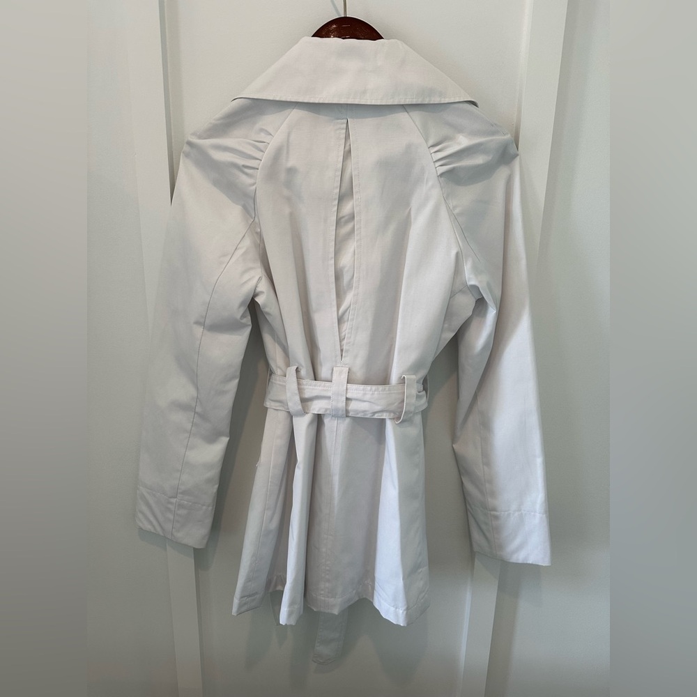 Colebrook Women's White Trench Coat - Picture 2 of 3